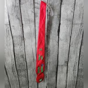 Ho Ho Ho Red‎ Christmas Ornament Tie